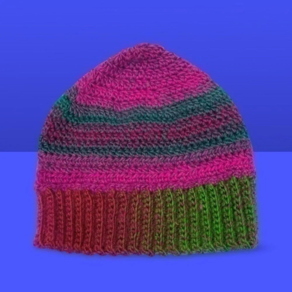 Hand Knitted Colorful Beanie